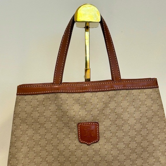 Celine Beige Macadam small tote - Picture 2 of 10